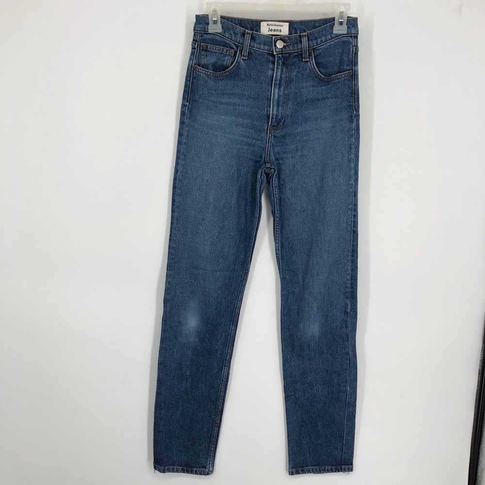 Reformation Womens Candice High Bootcut Jeans Size 26 Jamaica Wash LY539‎